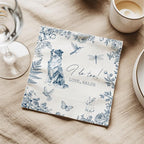 Luxury Personalized Dog Wedding Napkins, Custom Wedding Cocktail Napkins, Cocktail Bar Napkin For Reception, Napkin for Pet Lovers, Anniversary, Bridal, Engagement Party, Bridal Shower