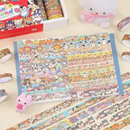 24 Rolls Colorful Cute Cartoon Animal Writable Washi Tape Set, Decorative Tapes for Scrapbooking and Journaling, Junk Journal Supplies, Bullet Journaling for Women Girl 8-15mm Wide 9.84ft Long/Roll