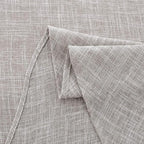 maxmill Flaxy Faux Linen Tablecloth with 2-Tone Slubby Texture Wrinkle Resistant Anti-Shrink Soft Table Cloth for Kitchen Dining Restaurant Tabletop for Event Holiday Dinner Round 70 Inch Linen