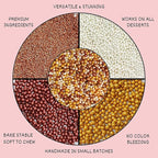 Confect Sprinkle Mix – Edible Gold, Bronze & White Sugar Pearls with Copper Sparkling Sugar –Great Gatsby Disco Ball- Elegant Cake, Cupcake & Cookie Decorating Sprinkles –Vegan, Gluten-Free, Nut-Free, Soy-Free, Dairy-Free, Palm Oil-Free, Dye Free- 5 Oz
