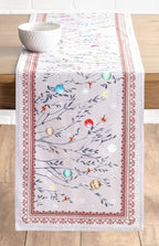 Maison d' Hermine Table Runner 100% Cotton Double Layer Table Runners 108 inches Long for Thanksgiving Christmas Decorations Home Kitchen Dining Party Wedding (Fairy Christmas, 14.5" x 108")