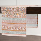 Maison d' Hermine Table Runner 100% Cotton Single Layer Table Runners 108 inches Long for Thanksgiving Christmas Decorations Home Kitchen Dining Party Wedding (Nila, 14.5" x 108")