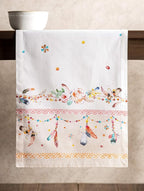 Maison d' Hermine Table Runner 100% Cotton Single Layer Table Runners 72 inches Long Decorative for Home Kitchen Dining Party Wedding Bridal Shower Spring Summer (Ibiza - Beige, 14.50" x 72")