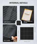 12 Pockets Premium Card Binder 480 Cards Trading Card Binders Side Load Card Storage Display Album(12 Pocket 480 Card Slot,Black)