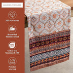 Maison d' Hermine Table Runner 100% Cotton Single Layer Table Runners 72 inches Long for Thanksgiving Christmas Decorations Home Kitchen Dining Party Wedding (Fair Isle, 14.5" x 72")