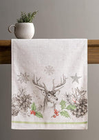 Maison d' Hermine Table Runner 100% Cotton Double Layer Table Runners 108 inches Long for Thanksgiving Christmas Decorations Home Kitchen Dining Party Wedding (Christmas Dew, 14.5" x 108")