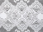Juvale Rectangular Lace Tablecloth - White Lace, 54 x 72 in Vintage Floral Scalloped Polyester - Wedding & Tea Party Table Cloth & Baby Shower Tablecloth (Pack of 2)
