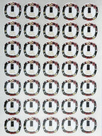 Custom Stickers for Weddings, Birthdays & Businesses - Personalized Labels with Your Logo - Waterproof, Fade and Heat Resistant - Pack of 100-1000 (Wreath O, 3.5 Inch)