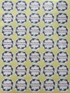 Custom Stickers for Weddings, Birthdays & Businesses - Personalized Labels with Your Logo - Waterproof, Fade and Heat Resistant - Pack of 100-1000 (Wreath I, 3.5 Inch)
