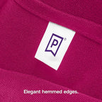 Gee Di Moda Square Tablecloth - 70 x 70 Inch Fuchsia Table Cloth for Medium Square or Round Tables - Heavy Duty Washable Fabric - for Buffet Table, Holiday Party, Dinner, Wedding & Baby Shower
