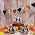 32Ft Cheetah Party Decorations Metallic Brown Black Leopard Triangle Banner Flag Pennant Fabric Garland Streamers for Wild Animals Birthday Cheetah Baby Shower Jungle Safari Party Decor Supplies