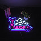 Neon Sign for Wall Décor LED Live Batchroom Changing Room Restroom Neon Lights Girls Art Signs with Dimmer for Man Cave Beer Bar Home Bedroom Hotel Pub Room Decor