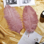 Larryhot Pink Ostrich Feathers Bulk- 16-18 inch 10pcs Feathers for Cfafts,Wedding Party Centerpieces, and Home Decorations (Lotus Pink)