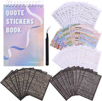 3000+ Pcs Word Stickers for Journaling, 50 Sheets Gold Foil Art Scrapbook Quote Stickers for Junk Journal, Scrapbooking Supplies Small Talk DIY Decorative Gift for Women Teen Girls