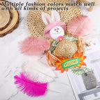 SOGUGOM Pink Craft Ostrich Feathers - 30PCS 8-10 inch Ostrich Feathers Kit for Centerpieces, Kindergarten Crafts, Dream Catchers and DIY Projects(Lotus Pink)