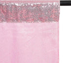Poise3EHome 6Ft x 6Ft Fuchsia Pink Sequin Backdrop, Glitter Thick Satin Sequin Background Drapes, Sequence Backdrop for Wedding Party Holiday Festival Decor