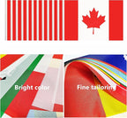 12 Pack Canada Desk Flags Set, Canadian Small Mini Table Office Flags With 12" Solid Black Pole, Black Base and Spear Top, Miniature Desktop Flag, Home Decoration, Office Decoration, Festival