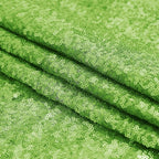 Sugargirl Apple Green Sequin Backdrop Curtain 4 Panels 2FTx8FT Glitter Apple Green Background Drapes Sparkle Photography Backdrop for Party Wedding Birthday Wall Decoration