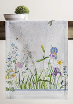 Maison d' Hermine Table Runner 100% Cotton Single Layer Table Runners 72 inches Long Decorative for Home Kitchen Dining Party Wedding Bridal Shower Spring Summer (Fleurs De Mai, 14.50" x 72")
