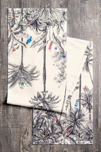 Maison d' Hermine Table Runner 100% Cotton Single Layer Table Runners 48 inches Long for Thanksgiving Christmas Decorations Home Kitchen Dining Party Wedding (Amazonia, 14.5" x 48")