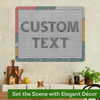Custom Sign, Custom Street Sign, 11 Font Colors, 13 Font Styles, 4 Hole Options, 22 Sizes, 24x30 Inches, Rust Free DiBound, Fade Resistant, Made in USA by My Sign Center (Fauxsaic 2)