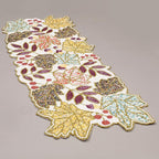 36" Hand Beaded Decorative Farmhouse Glitz Table Runner for Tabletop, Wedding, Thanksgiving, Easter Party Decorations - A Beautiful Complement to Your Dinner Table Décor (Multi) - CLEENTABLE