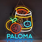 CNBEYOUNG Paloma Neon Sign, Neon Lights Hanging Wall Art Decoration for Mexican Restaurants Shop Cocktail Bar Kitchen Party Home Decor, USB - Driven, Super Bright & Adjustable,15x 12.6inches