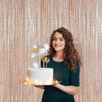 7ft x 7ft Champagne Sequin Backdrop Curtain Glitter Photo Booth Backdrop for Wedding Birthday Baby Shower Event Decorations