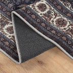 Bloom Rugs Washable Non-Slip 9' x 12' Rug - Navy Traditional Medallion Area Rug for Living Room, Bedroom, Dining Room, and Kitchen - Exact Size: 9' x 12'