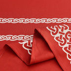 Celtic Knot Table Cloth Rectangle Table 57x118 Inches Waterproof Hot Red Rectangle Tablecloth for Kitchen Dining Party