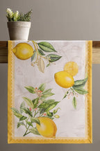 Maison d' Hermine Table Runner 100% Cotton Single Layer Table Runners 108 inches Long Decorative for Home Kitchen Dining Party Wedding Bridal Shower Spring Summer (Limoncello, 14.50" x 108")
