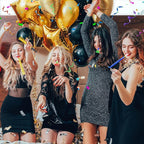 24 Pcs Party Blower Colorful Blowouts Noisemakers Birthday Blowouts Whistles for Party Favors(Colorful Metallic Roll)