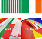 12 Pack Ireland Desk Flags Set, Irish Small Mini Table Office Flags With 12" Solid Black Pole, Black Base and Spear Top, Miniature Desktop Flag, Home Decoration, Office Decoration, Festival