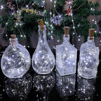 Wine Bottle Lights with Cork, 20 LEDs 6.6 Feet Silver Wire Cork Bottle Lights,Fairy Mini String Lights,for DIY Christmas,Party,Decor,Wedding Listing (30 Pack, Cool White)