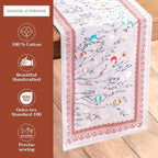 Maison d' Hermine Table Runner 100% Cotton Double Layer Table Runners 72 inches Long for Thanksgiving Christmas Decorations Home Kitchen Dining Party Wedding (Fairy Christmas, 14.5" x 72")