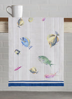 Maison d' Hermine Table Runner 100% Cotton Double Layer Table Runners 72 inches Long Decorative for Home Kitchen Dining Party Baby Shower Wedding Bridal Shower Spring Summer (Poisson, 14.50" x 72")