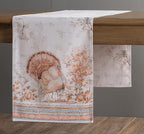 Maison d' Hermine Table Runner 100% Cotton Double Layer Table Runners 108 inches Long for Thanksgiving Christmas Decorations Home Kitchen Dining Party Wedding (Giving Thanks, 14.5" x 108")