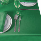 90 inch Round Tablecloth Washable Polyester Table Cloth Decorative Table Cover for Wedding Party Dining Banquet（90 inch,Emerald）