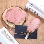 SOGUGOM Pink Craft Ostrich Feathers - 30PCS 6-8 inch Natural Ostrich Feathers Kit for Wedding Decorations, Hats and DIY Projects(Lotus Pink)