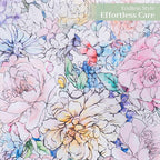 Maison d' Hermine Table Runner 100% Cotton Single Layer Table Runners 108 inches Long Decorative for Home Kitchen Dining Party Wedding Bridal Shower Spring Summer (Floral Love, 14.50" x 108")