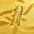 12 Pieces Gold Satin Napkins, 17" x 17" Square Table Napkins, Silky Soft Smooth Washable Napkins for Restaurant, Weddings, Dinner, Party Decoration