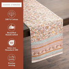 Maison d' Hermine Table Runner 100% Cotton Double Layer Table Runners 108 inches Long for Thanksgiving Christmas Decorations Home Kitchen Dining Party Wedding (Nila, 14.5" x 108")