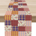 Patchwork Floral Table Runner, Boho Vintage Farmhouse Bohemian Paisley Colorful Flower Table Center Decor for Home Kitchen Dining Patio Holiday Party Table Decorations, 13"x108" Inch
