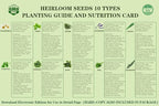 10 Herb Seeds Garden Starter Grow Kit with White Pots, Markers, Nutritional Soil, Watering, Herb Clipper, Complete Indoor Potted Plant Growing Set for Kitchen DIY
