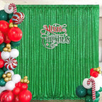7ft x 7ft Green Sequin Backdrop Curtain Party Backdrop Curtain for Sparkly Birthday Bridal Wedding Curtain