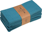 Urban Villa Christmas Dinner Napkins 20’’x20’’ Over Sized Set of 12 Turquise Color Cloth Napkins 100% Cotton Slub Thanks Giving Cloth Napkins Premium Hotel Quality Everyday use Soft Dinner Napkins