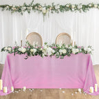 Fitable 2 Pack Pink Sequin Tablecloth for Parties 60x120 Inch - Sparkle Glitter Table Cloth Laser Rectangle Overlay for Wedding Baby Shower Ceremony Birthday Holiday Banquet