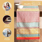 Maison d' Hermine Table runner 100% Cotton Single Layer Table Runners 108 inches long Decorative for Home Kitchen Dining Party Baby Shower Wedding Bridal Shower Spring Summer (Provence, 14.50" x 108")