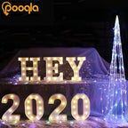 Pooqla LED Marquee Letter Lights Sign, Light Up Alphabet Letter for Home Party Wedding Decoration L