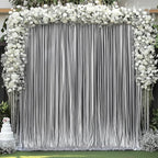 20x10 ft Wrinkle Free Black Silver Sequin Backdrop Curtain for Parties,Thick Not Fall Glitter Wedding Backdrop Drapes,4 Panels 5x10ft Shimmer Photo Back Drop Cloth for Birthday Photography Background